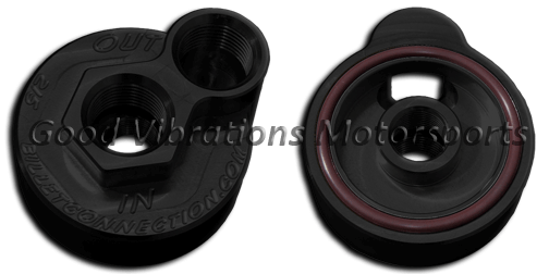 BLOCK ADAPTER KIT - PONTIAC & OLDSMOBILE (BLACK)