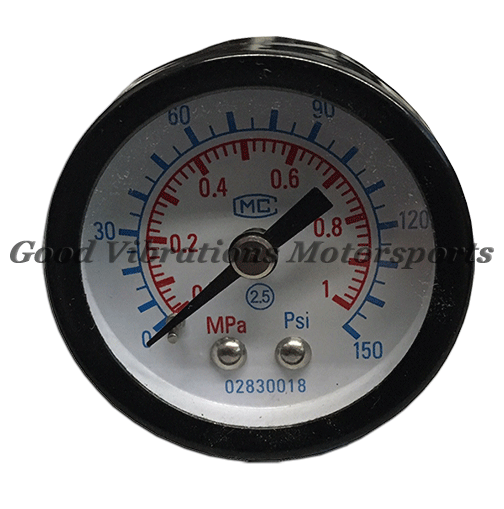 PRESSURE GAUGE 1.50in (NON-LIQUID) 1/8 NPT 0-150psi