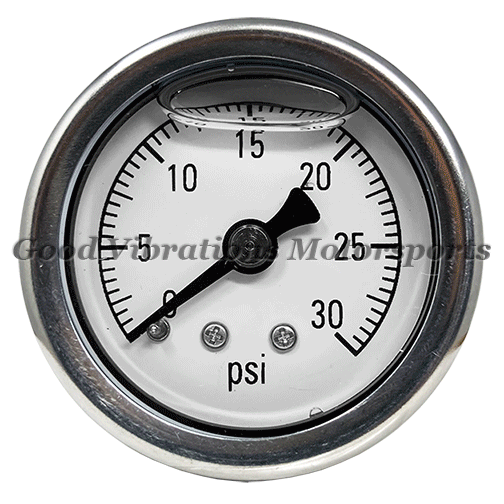 PRESSURE GAUGE 1.50in LIQUID FILLED (0 - 30 psi)