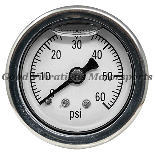 PRESSURE GAUGE 1.50in LIQUID FILLED (0 - 60 psi)