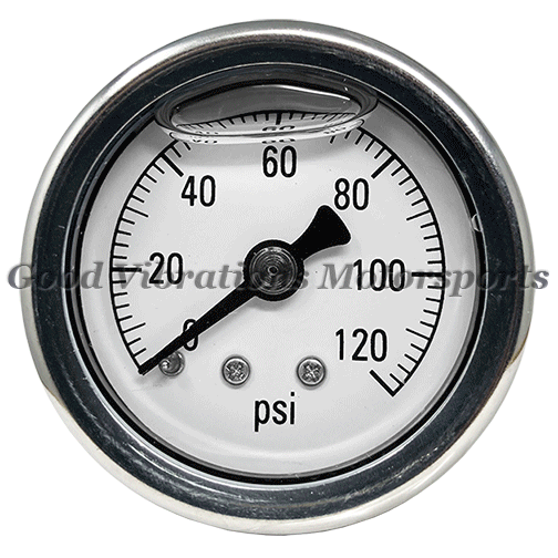 PRESSURE GAUGE 1.50in LIQUID FILLED (0 - 120 psi)