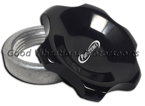FILL CAP w/ BUNG 1.625  1.250 THREADS -BLACK