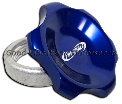 FILL CAP w/ BUNG 1.625  1.250 THREADS -BLUE