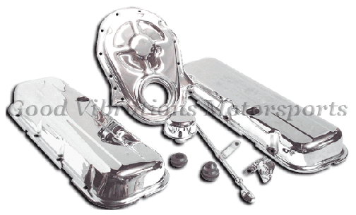 CHROME BBC 396-502 (1965-95) ENGINE DRESS-UP-KIT - SHORT VALVE COVER