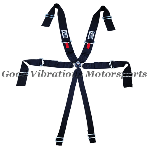 6PT CAM HARNESS. 3in W/A LAP. W/A TWIN SHLDR. w/ BLACK FIRE RETARDANT COVER. sfi 16.1 EXP:  ___/___    ___