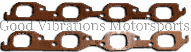 COPPER EXHAUST GASKET NON-EMB BBC 1.75x1.75 SQUARE pr