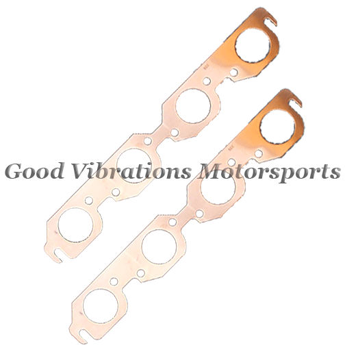 COPPER EXHAUST GASKET NON EMBOSS BBC 2.00 ROUND pr