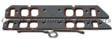 INTAKE GASKETS BBC OVAL PORT WITH SILICONE