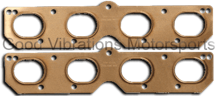 COPPER EXHAUST GASKET EMBOSS 392 HEMI AJ & HOT HEADS 2.50 x 1.90in OVAL pr