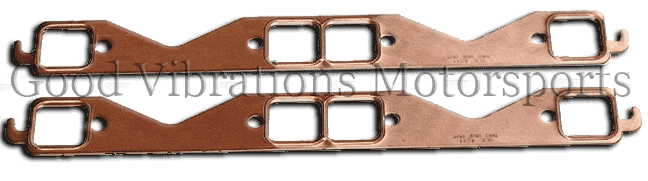 COPPER EXHAUST GASKET EMBOSS SBC 1.500x1.437 SQUARE pr