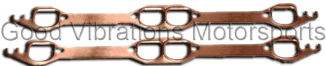 COPPER EXHAUST GASKET EMBOSS SBC LT-1 D-PORT pr