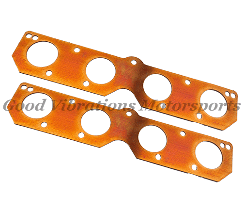 COPPER EXHAUST GASKETS NON EMBOSS CHRYS 392 HEMI -AJ HEMI 2.25in ROUND pr