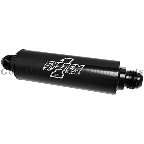 HEAVYWEIGHT OIL/FUEL FILTER INLINE BILLET LONG 2x9in 75 MICRON AN8