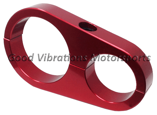 FILTER CLAMP BILLET ALUM. 2in x 1.375 FRAME (RED)