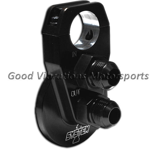 OIL FILTER REMOTE MOUNT BILLET 1.50 HOLE w/ AN10 FITTINGS