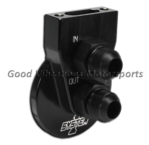 OIL FILTER REMOTE MOUNT BILLET w/ AN10 FITTINGS