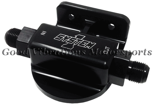 OIL FILTER REMOTE MOUNT BILLET SIDE MOUNT LH INLET w/ AN10 FITTINGS