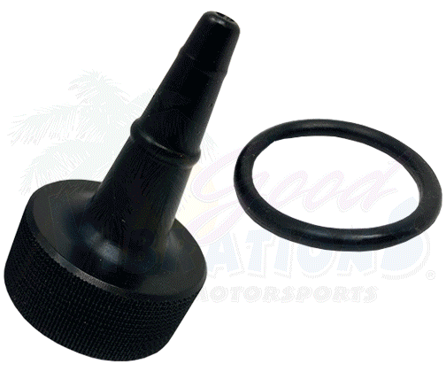 PRIMER BOTTLE TOP BILLET w/ O-RING - ANODIZED BLACK