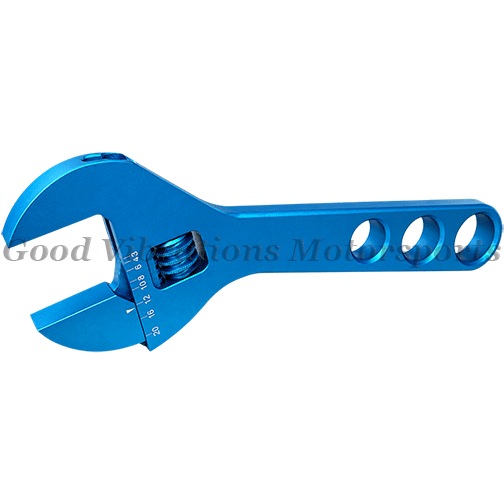 ADJUSTABLE ALUM WRENCH - BLUE (AN3-20)