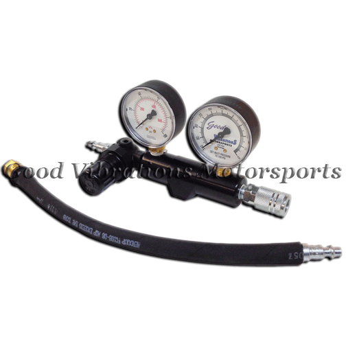 DUAL GAUGE LEAKDOWN TESTER w/ AN6 INJECTOR HOSE