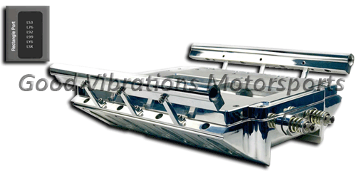 BLOWER MANIFOLD BILLET LS3 RECTANGLE PORT (DIRECT PORT EFI w/ FUEL RAILS)