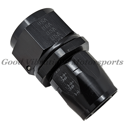 HOSE END STR AN12 HOSE- AN16 NUT Black
