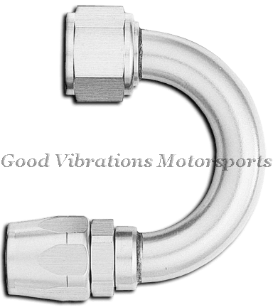 HOSE END 180 DEG SWIVEL AN6 SUPER NICKEL