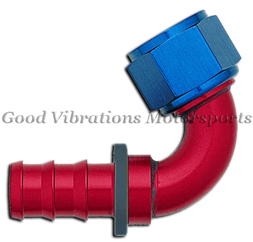 PUSH-ON HOSE END 120 DEG AN6