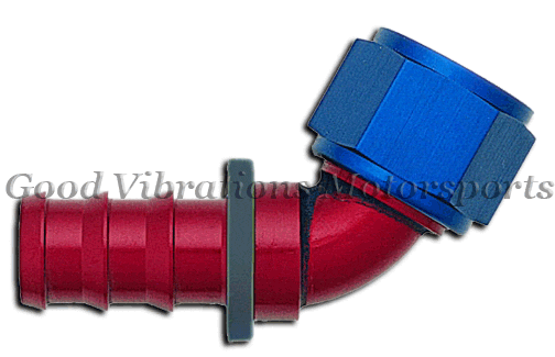 PUSH-ON HOSE END 60 DEG AN10
