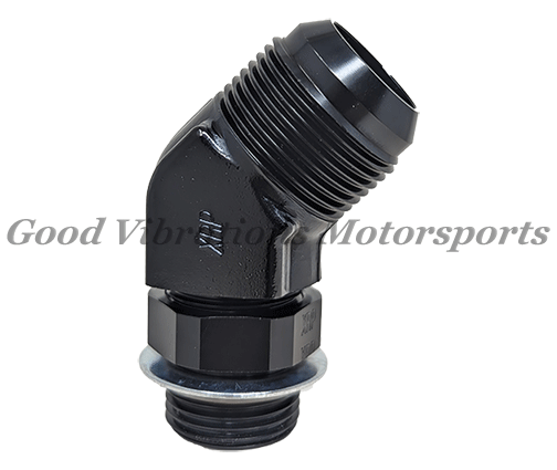 AN12 FLARE - AN10 ORB 45 DEG BLACK