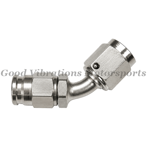 HOSE END 45 DEG STEEL AN3 (TEFLON)