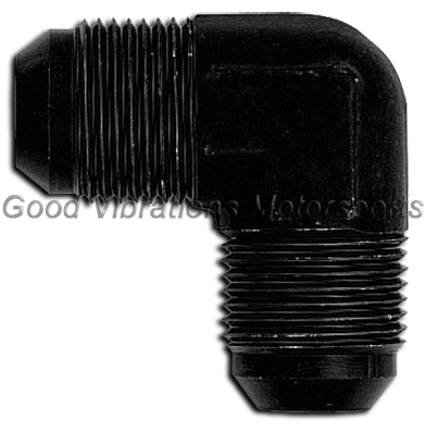ELBOW 90 DEG AN3 UNION BLACK
