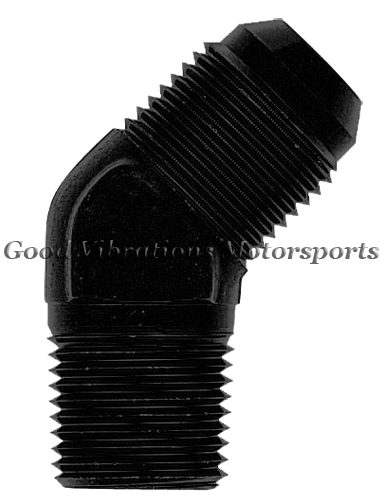 ELBOW 45 DEG AN3 - 1/8 BLACK