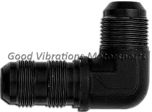 BULKHEAD FITTING 90 DEG AN3 BLACK