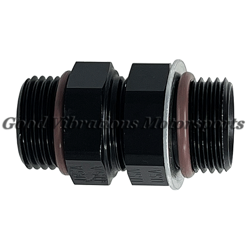 ALUMINUM BULKHEAD FITTING w/NUT AN8