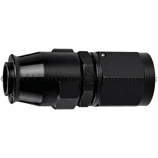 PRO PLUS+ REUSABLE HOSE END STRAIGHT AN6 BLACK