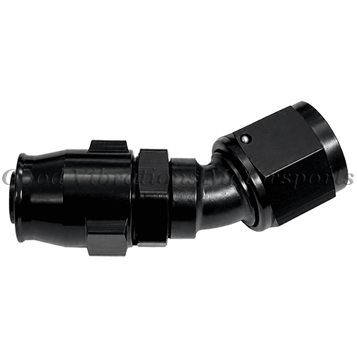 PRO PLUS+ REUSABLE HOSE END 30 DEG SWIVEL AN6 BLACK