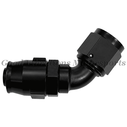 PRO PLUS+ REUSABLE HOSE END 60 DEG SWIVEL AN6 BLACK