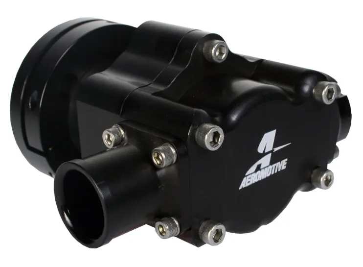 BILLET GEROTOR FUEL PUMP 11.4gpm 3/8 HEX w/ AN16 & 1.25in MALE INLET W/ AN12 FEM OUTLET