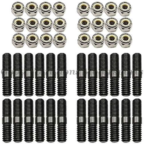 F-BPSK.24 BURST PANEL STUD KIT - 10/24 - 10/32 x 1.00in (LARGE PANEL - 24ea) (10/24 NYLOCK NUTS)