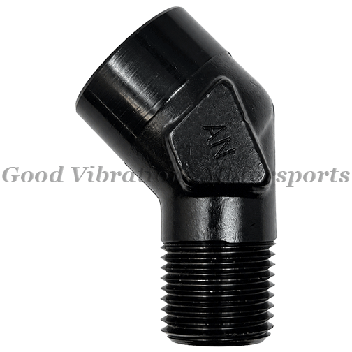 ELBOW 45 DEG FEM-MALE 1/2in NPT BLACK
