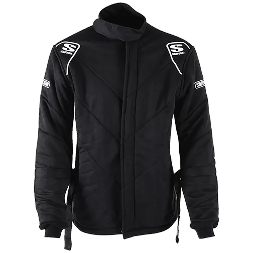 SIMPSON RACING SFI 3.2A/20 JACKET w/ ARM RESTRAINTS - BLACK (LARGE)