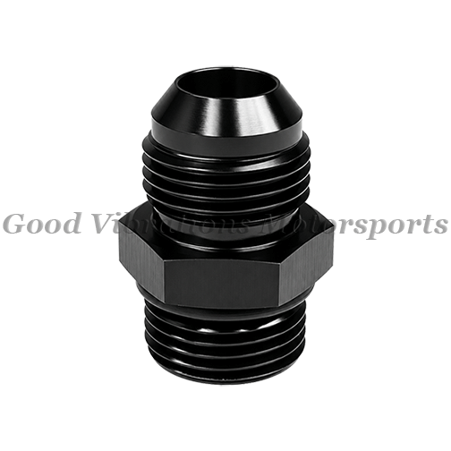 AN6 ORB FITTING STRAIGHT - BLACK