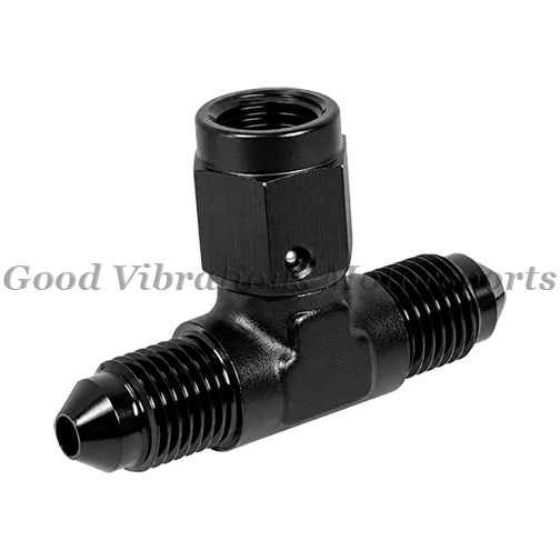 TEE AN3 FEMALE SWIVEL ON SIDE BLACK