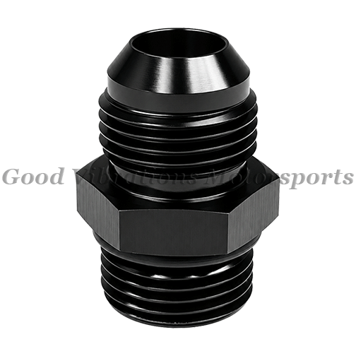 AN10 ORB FITTING STRAIGHT - BLACK