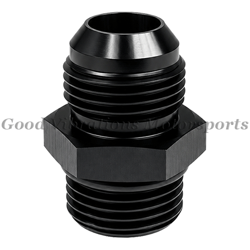 AN12 ORB FITTING STRAIGHT - BLACK