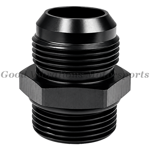 AN16 ORB FITTING STRAIGHT - BLACK