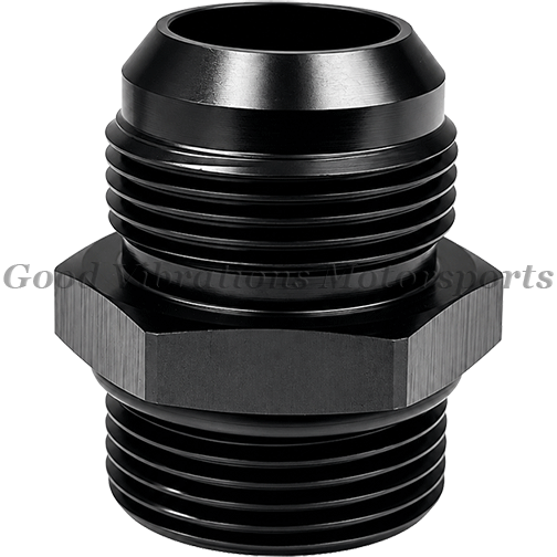 AN20 ORB FITTING STRAIGHT - BLACK