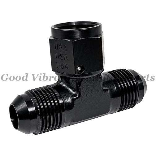 X-900203.BB TEE AN3 FEMALE SWIVEL ON SIDE BLACK