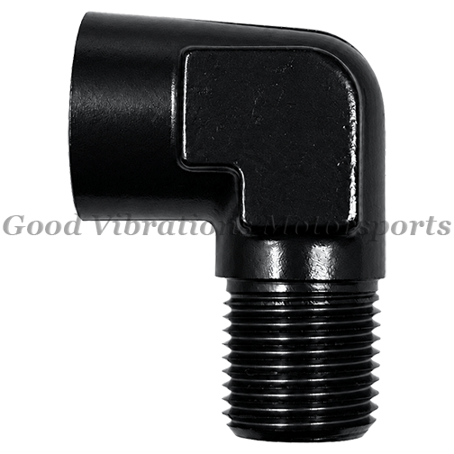 ELBOW 90 DEG FEM-MALE 1/8in NPT BLACK